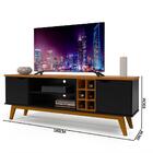 Rack Para Tv Preto Acetinado Cumaru Prism Patrimar