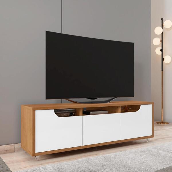 Rack Para Tv Quinn 1.6 Cedro Branco