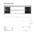 Rack Para Tv Staten Island - Estilo Industrial Em Ferro - 190