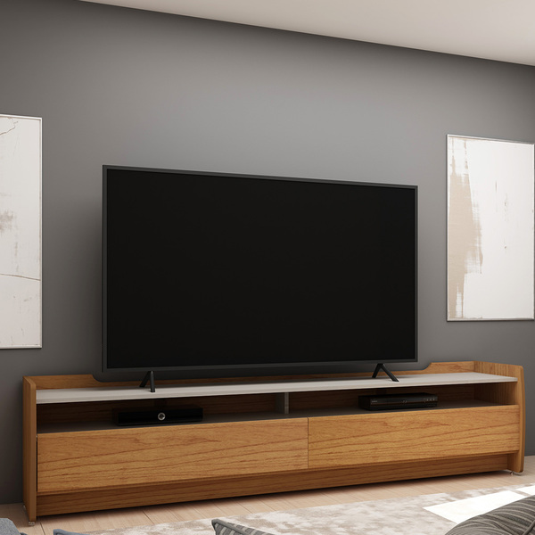 Rack Para Tv Sublime 180 Naturale Off White - Gelius