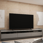 Rack Para Tv Sublime 220 Cinza Off White - Gelius