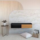 Rack Para Tv Suspenso Até 50 Polegadas Com 1 Porta E 1 Nicho