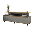 Rack Para Tv Texas Cinamomo/titanium – Móveis Bechara