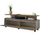 Rack Para Tv Texas Cinamomo/titanium – Móveis Bechara