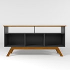 Rack Para Tv Thais Preto Madeira