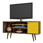 Rack Para Tv Viton Madeira Amarelo