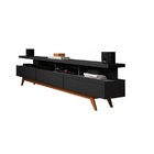 Rack Para Tv Vivare 1.8 Até 72 Polegadas Wood Black - Germai