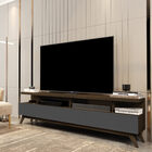 Rack Para Tv Vivare 1.8 Wood Até 72 Polegadas Cedro/cinza – G