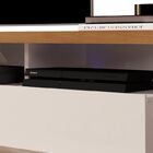 Rack Para Tv Vivare Off White Com Freijó - Germai Móveis