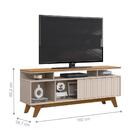 Rack Para Tvs 60 Polegadas Detroit Carvalho Nobre Griz