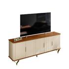 Rack Para Tvs 75 Polegadas Ripado Bran Cinamomo Off-white