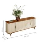 Rack Para Tvs 75 Polegadas Ripado Bran Cinamomo Off-white