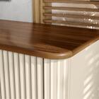 Rack Para Tvs 75 Polegadas Ripado Bran Palisandro Off-white