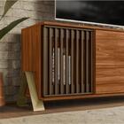 Rack Para Tvs 75 Polegadas Ripado Paris Cinamomo Mel