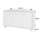 Rack Para Tvs Até 40 Polegadas Em Mdp 3 Portas 1 Prateleira B