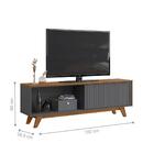 Rack Para Tvs Até 60 Polegadas Suns Cinza Urbano