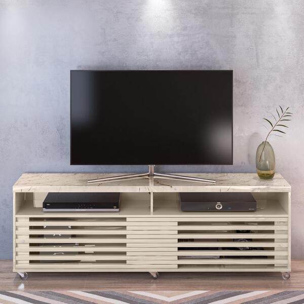Rack Para Tvs Até 65 Polegadas Gaspar Calacata Off-white
