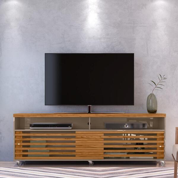 Rack Para Tvs Até 65 Polegadas Gaspar Fendi Naturale