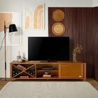 Rack Para Tvs Até 65 Polegadas Madeira Maciça 1 Porta Com Ade