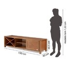 Rack Para Tvs Até 65 Polegadas Madeira Maciça 1 Porta Com Ade