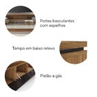 Rack Para Tvs Até 79 Polegadas Com Espelho 3 Portas Ubatuba C