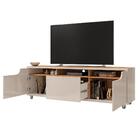 Rack Para Tvs De 60" Com Rodizíos Kenova Off White Noce
