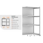 Rack Parede 202 Fit 60 Continuação Branco 90x60 Pe Amarelo