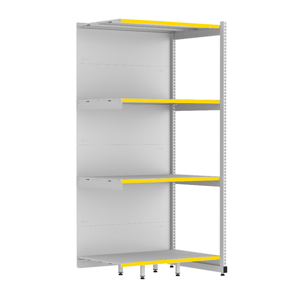 Rack Parede 202 Fit 60 Continuação Branco 90x60 Pe Amarelo