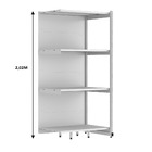 Rack Parede 202 Fit 60 Continuação Branco 90x60 Pe Branco