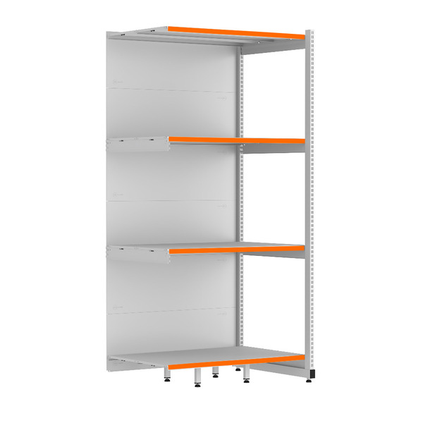 Rack Parede 202 Fit 60 Continuação Branco 90x60 Pe Laranja