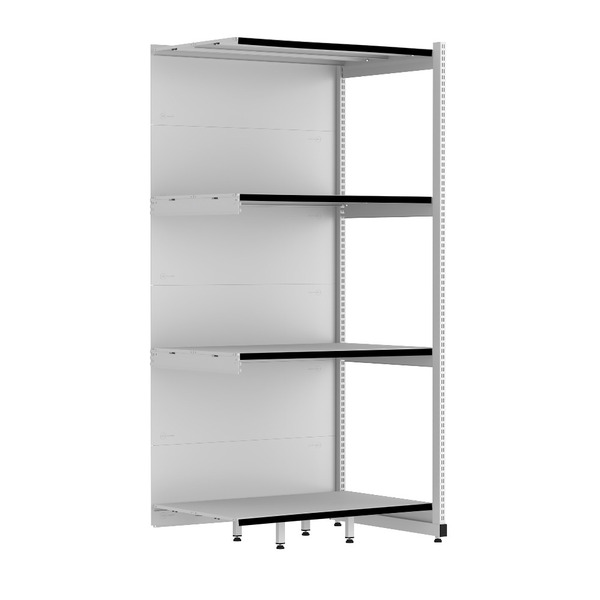 Rack Parede 202 Fit 60 Continuação Branco 90x60 Pe Preto