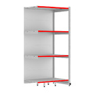 Rack Parede 202 Fit 60 Continuação Branco 90x60 Pe Vermelho