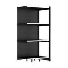 Rack Parede 202 Fit 60 Continuação Preto 90x60 Pe Branco