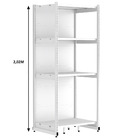 Rack Parede 202 Fit 60 Inicial Branco 90x60 Pe Preto