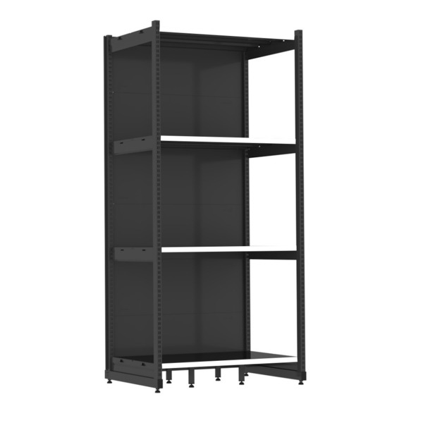 Rack Parede 202 Fit 60 Inicial Preto 90x60 Pe Branco