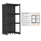 Rack Parede 202 Fit 60 Inicial Preto 90x60 Pe Vermelho