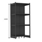 Rack Parede 202 Fit 60 Inicial Preto 90x60 Spe