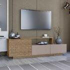 Rack Paris 1 Porta Basculante 2 Gavetas Nogueira/fendi Geo