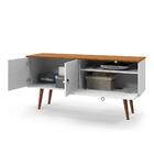 Rack Pé Palito Topázio Branco Acetinado Cumaru Patrimar