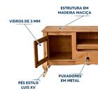 Rack Pequena Tv Até 50 Polegadas Madeira Maciça D200 Shop Jm