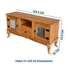 Rack Pequena Tv Até 50 Polegadas Madeira Maciça D200 Shop Jm