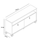 Rack Pequim Off White/naturalle – Carmolar Móveis