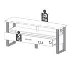 Rack Pernambuco 1 Gv Freijó E Preto 140 Cm