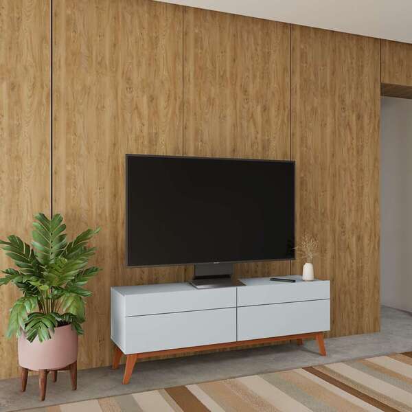 Rack Phoenix 2 Gv Branco Acetinado 146 Cm