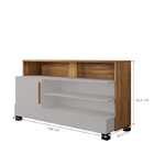 Rack Pipa Off White/cinamomo - Bechara Móveis