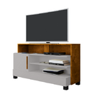 Rack Pipa Off White/naturalle - Bechara Móveis