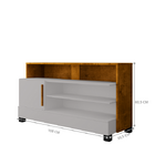 Rack Pipa Off White/naturalle - Bechara Móveis