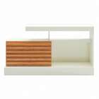 Rack Plaza 1 Pt Off White E Freijó 120 Cm