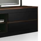 Rack Porto Ii 2 Gavetas - Artely - Imbuia / Preto