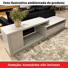 Rack Porto Univ Extensível 152 Cm A 240 Cm Laca Cinza Claro O